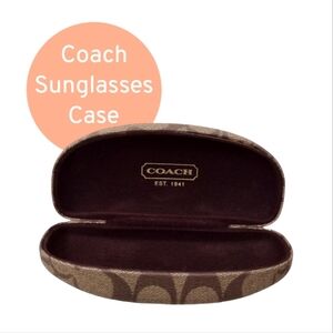 Coach Brown Logo Sunglasses Case